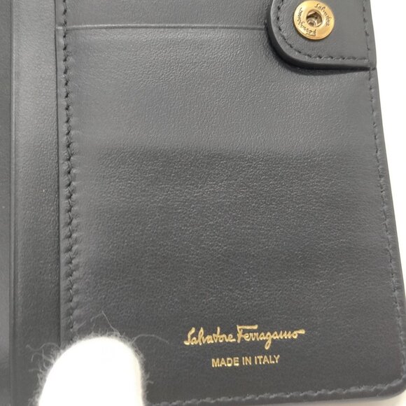 Salvatore Ferragamo Long Wallet Black PVC 400-082425 - Picture 8 of 9